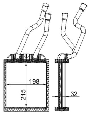 MAHLE Fűtőradiátor AH180000S_MAHLE