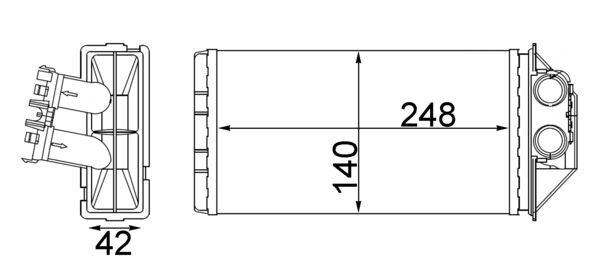 MAHLE Fűtőradiátor AH187000S_MAHLE