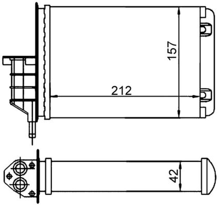 MAHLE Fűtőradiátor AH18000S_MAHLE