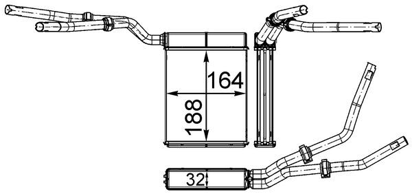 MAHLE Fűtőradiátor AH199000S_MAHLE