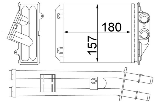 MAHLE Fűtőradiátor AH213000S_MAHLE