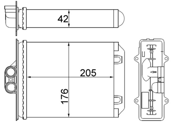 MAHLE Fűtőradiátor AH216000S_MAHLE