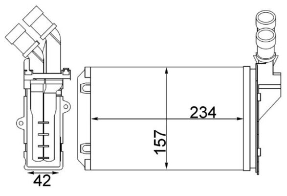 MAHLE Fűtőradiátor AH217000S_MAHLE