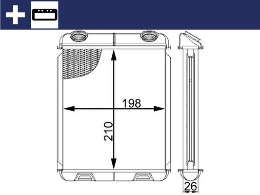 MAHLE Fűtőradiátor AH21000S_MAHLE