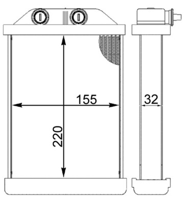 MAHLE Fűtőradiátor AH220000S_MAHLE