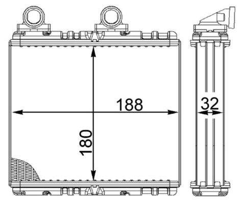 MAHLE Fűtőradiátor AH222000S_MAHLE