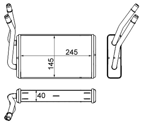 MAHLE Fűtőradiátor AH229000S_MAHLE