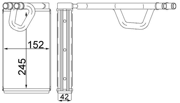 MAHLE Fűtőradiátor AH231000S_MAHLE