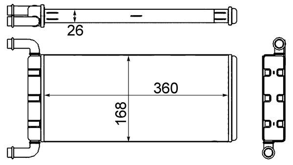 MAHLE Fűtőradiátor AH241000S_MAHLE