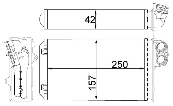 MAHLE Fűtőradiátor AH244000S_MAHLE