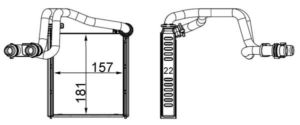 MAHLE Fűtőradiátor AH252000S_MAHLE