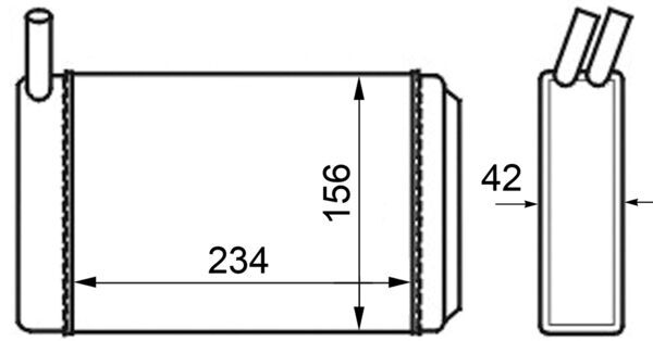 MAHLE Fűtőradiátor AH39000S_MAHLE