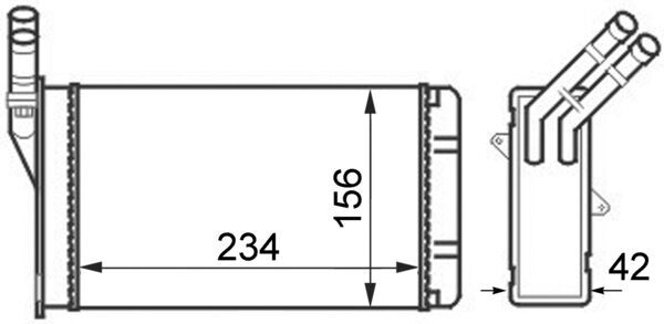 MAHLE Fűtőradiátor AH43000S_MAHLE