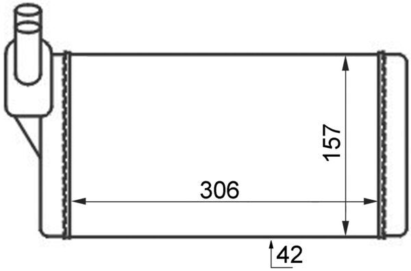 MAHLE Fűtőradiátor AH47000S_MAHLE