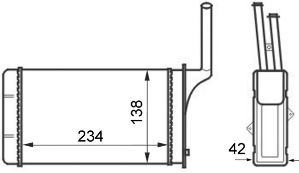 MAHLE Fűtőradiátor AH49000S_MAHLE