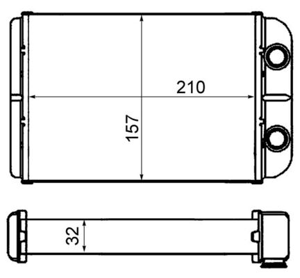 MAHLE Fűtőradiátor AH58000S_MAHLE