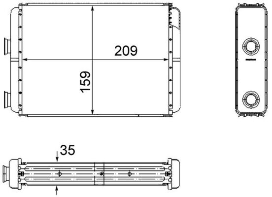 MAHLE Fűtőradiátor AH60000S_MAHLE