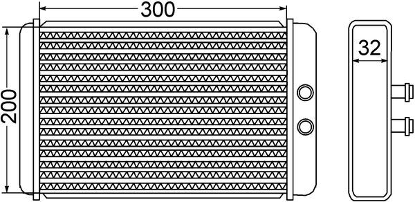 MAHLE Fűtőradiátor AH61000S_MAHLE