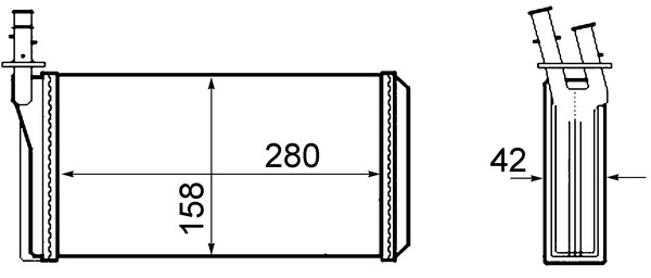 MAHLE Fűtőradiátor AH63000S_MAHLE