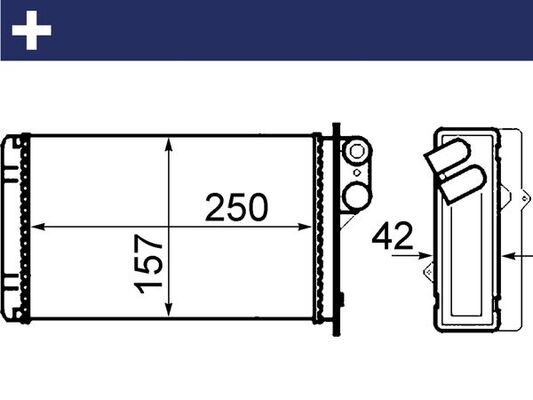 MAHLE Fűtőradiátor AH67000S_MAHLE