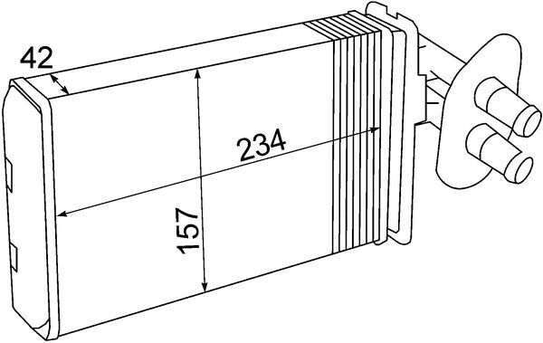 MAHLE Fűtőradiátor AH69000S_MAHLE