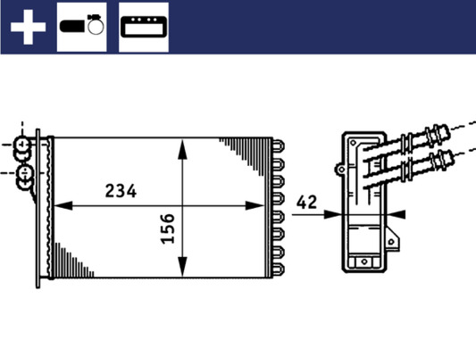 MAHLE Fűtőradiátor AH72000S_MAHLE