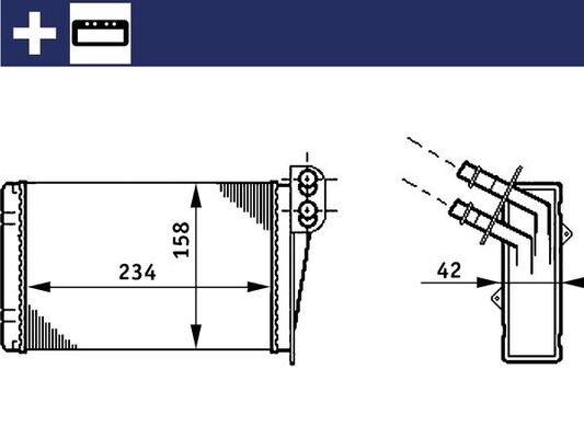 MAHLE Fűtőradiátor AH73000S_MAHLE