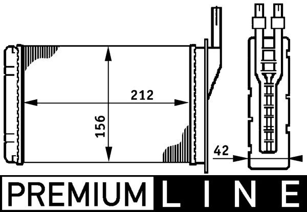 MAHLE Fűtőradiátor AH74000P_MAHLE