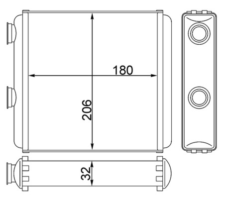 MAHLE Fűtőradiátor AH81000S_MAHLE