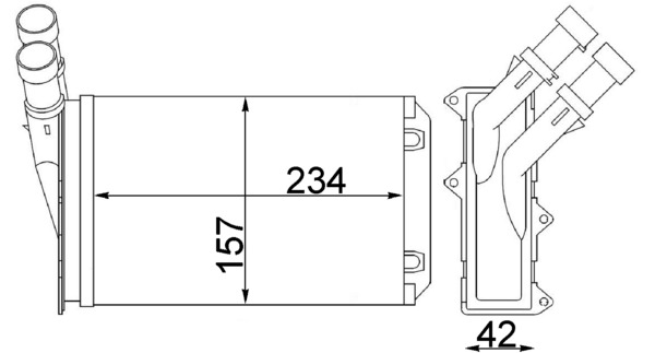 MAHLE Fűtőradiátor AH83000S_MAHLE