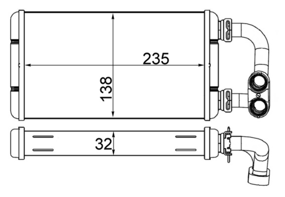 MAHLE Fűtőradiátor AH84000S_MAHLE