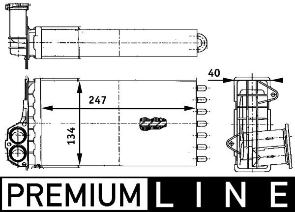 MAHLE Fűtőradiátor AH88000P_MAHLE