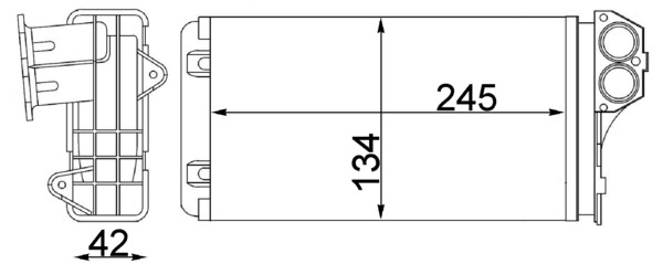 MAHLE Fűtőradiátor AH88000S_MAHLE