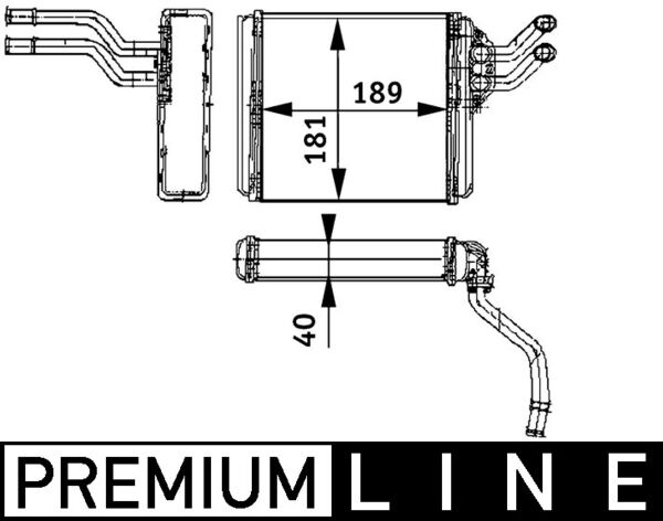 MAHLE Fűtőradiátor AH91000P_MAHLE