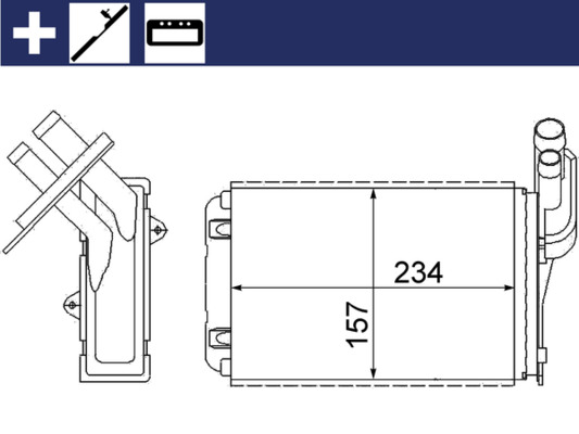 MAHLE Fűtőradiátor AH99000S_MAHLE