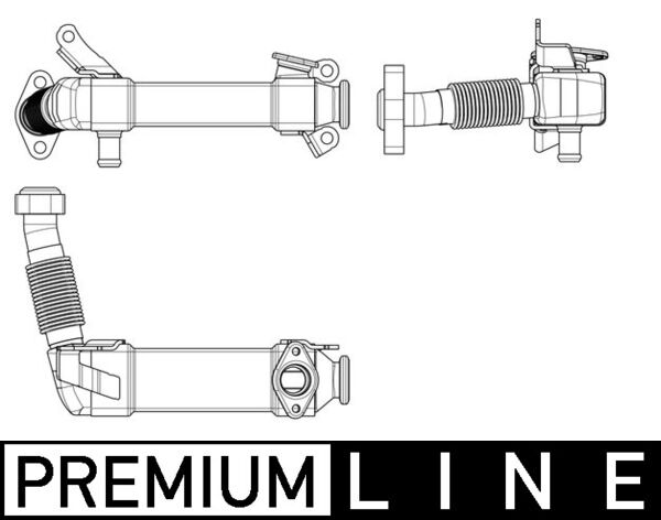 MAHLE EGR hűtő CE17000P_MAHLE