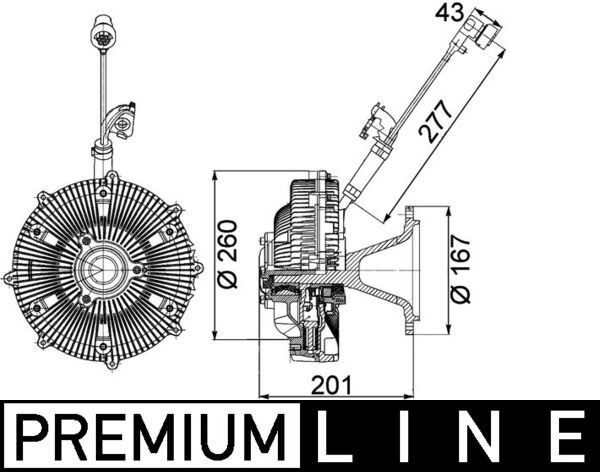 MAHLE Hűtőventillátor kuplung CFC115000P_MAHLE