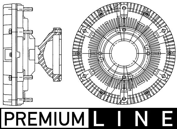 MAHLE Hűtőventillátor kuplung CFC210000P_MAHLE