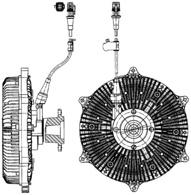 MAHLE Hűtőventillátor kuplung CFC213000P_MAHLE