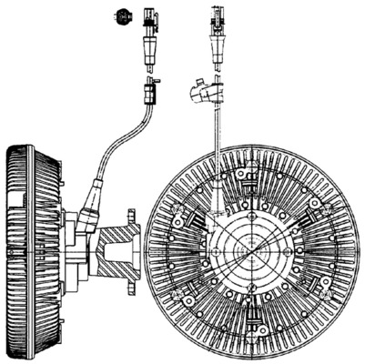 MAHLE Hűtőventillátor kuplung CFC221000P_MAHLE