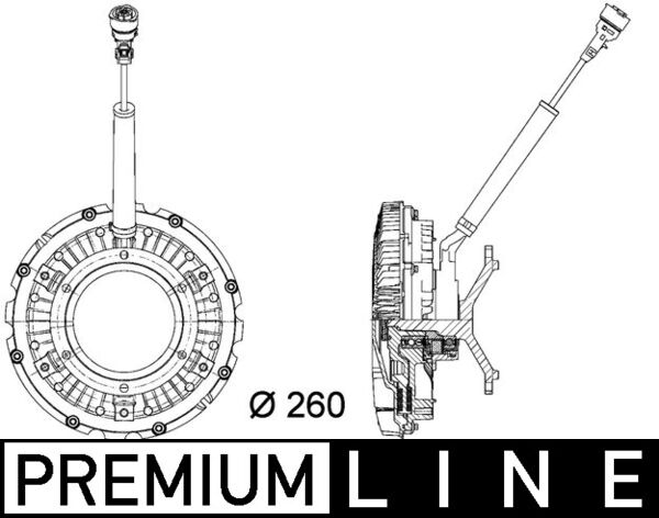 MAHLE Hűtőventillátor kuplung CFC90000P_MAHLE