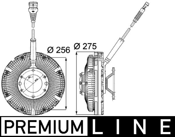 MAHLE Hűtőventillátor kuplung CFC97000P_MAHLE