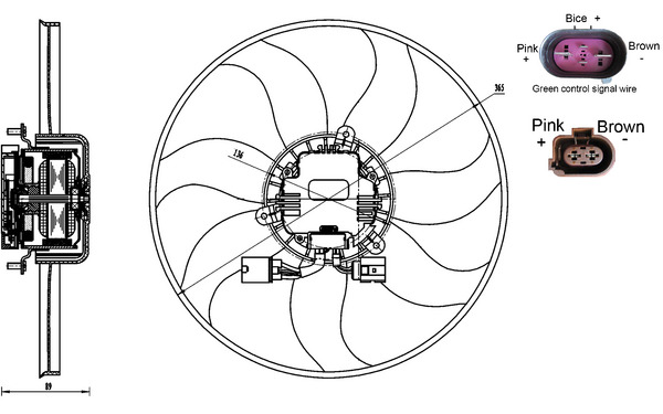 MAHLE Ventilátor, vízhűtő CFF170000S_MAHLE