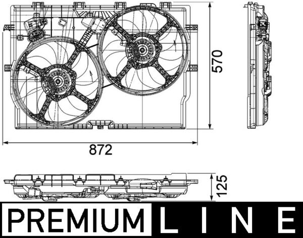 MAHLE Ventilátor, vízhűtő CFF193000P_MAHLE