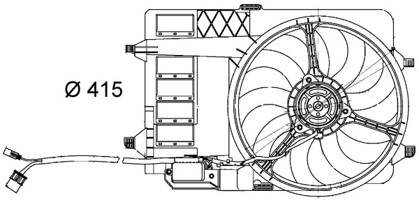 MAHLE Ventilátor, vízhűtő CFF29000S_MAHLE