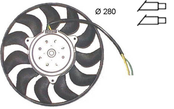 MAHLE Ventilátor, vízhűtő CFF372000S_MAHLE