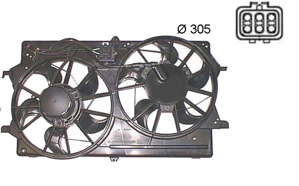 MAHLE Ventilátor, vízhűtő CFF375000S_MAHLE