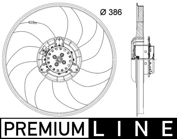 MAHLE Ventilátor, vízhűtő CFF399000P_MAHLE