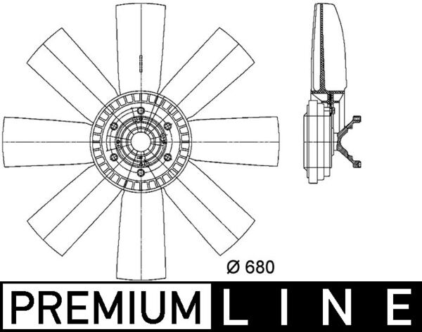 MAHLE Ventilátor, vízhűtő CFF430000P_MAHLE