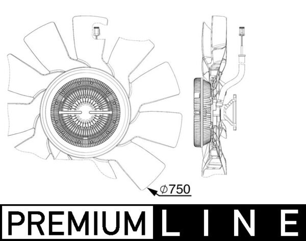 MAHLE Ventilátor, vízhűtő CFF528000P_MAHLE